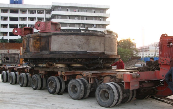 刀盾6.35直径150吨重武汉至杭州 